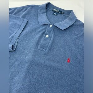 Polo Ralph Lauren Men’s Short Sleeve Blue Polo w/Red Pony Sz 3XB T9